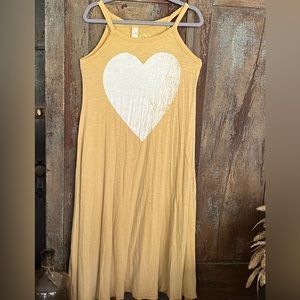 Magnolia Pearl Love Will Teach You Lana Dress Heart Marigold Jersey Dress.